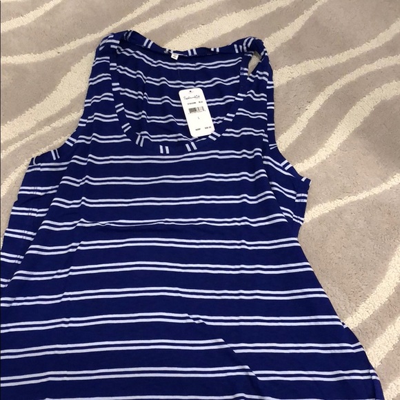 Splendid | Tops | Nwt Splendid Blue And White Tank | Poshmark